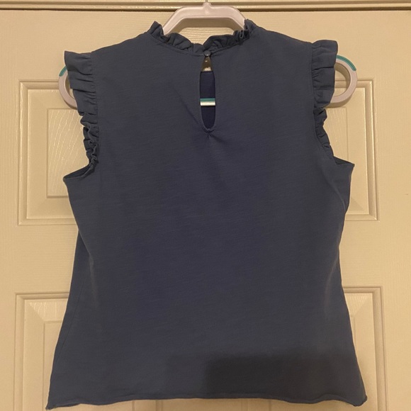 5 for $15- CeCe Ruffle Knit Top - Picture 2 of 6